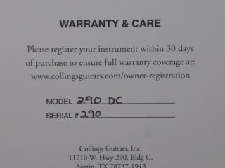 collings 290 dc rot  